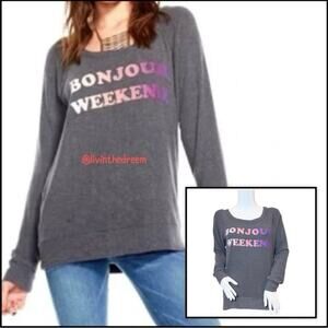 #T59 Chaser Bonjour Weekend Sweater SZ M $89